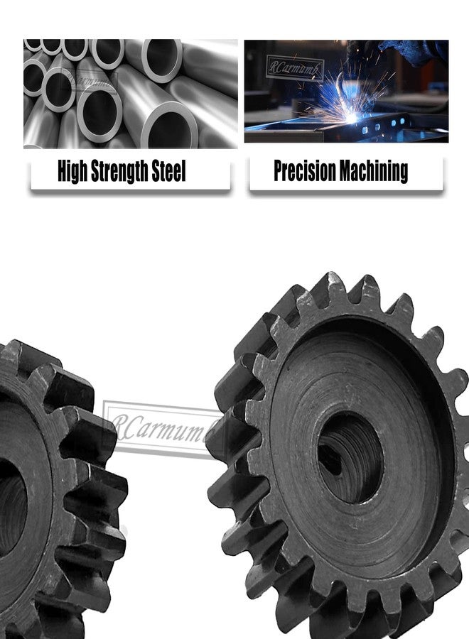 Rcarmumb M1.5 8mm Pinion Gear Set Upgrades Parts for 1/5 RC Car Brushed Brushless Motor,Steel 5PCS Mod 1.5 16T 17T 18T 19T 20T 8mm Shaft Motor Gear Set Hops Up - Image 4